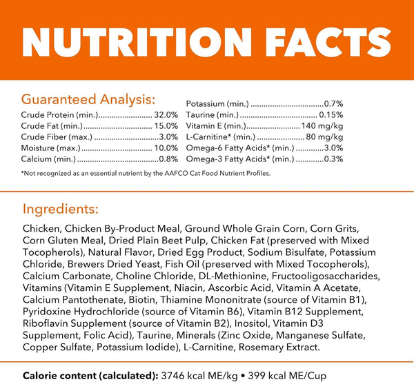 IAMS Proactive Health Healthy Adult Dry Cat Food, Chicken, 22 Lb | Veterinarian-Recommended, Real Chicken #1 Ingredient, Chicken & Egg Protein, Wholesome Grains for Energy, Supports Muscles8