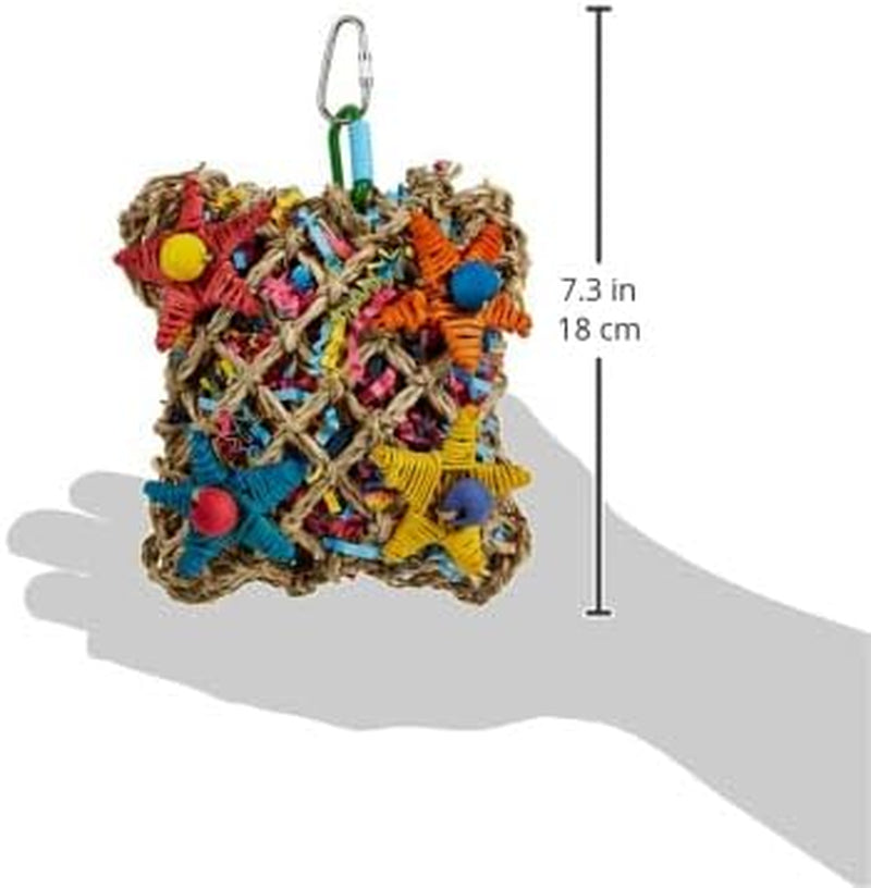 super-bird-creations-sc208-foraging-toy-ideal-for-small-animals-fun-entertaining-animal-toy-pickin-pocket-design-made-with-safe-components-5-x-3-x-7-5
