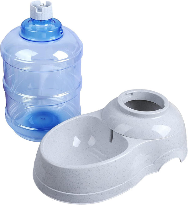 Pet Water Dispenser Station - 3 Gallon/11L Replenish Pet Waterer for Large Dog Cat Animal Automatic Gravity Water Drinking Fountain Bottle Bowl Dish Stand8
