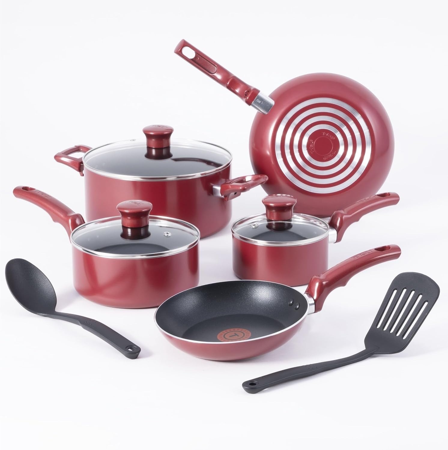 essentials-non-stick-pots-and-pans-cookware-10-piece-set-red