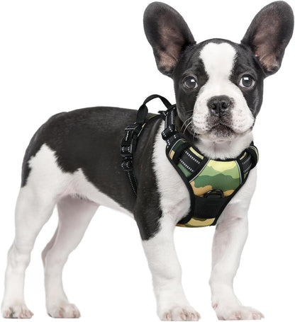 Rabbitgoo Dog Harness, No Pull for Large Dogs with 2 Leash Clips, Pet Vest | No Choke with Handle, Adjustable Soft Padded, Reflective, Easy Control for Walking, Black, Large91