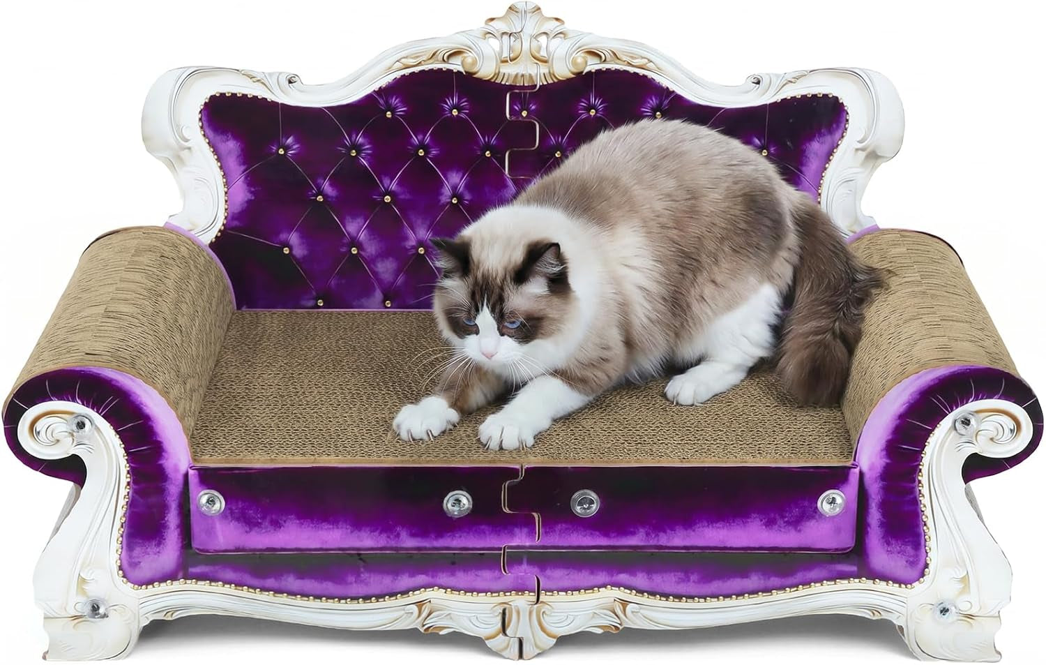 luxury-cardboard-cat-scratcher-sofa-bed-couch-shaped-scratching-board-scratch-lounge-with-catnip-scratcher-for-indoor-cats-large-grey