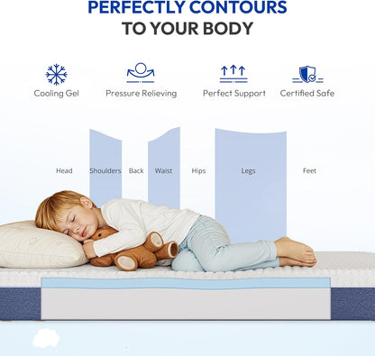 6 Inch Full Size Mattress, Firm Gel Memory Foam Full Mattress in a Box, Firm Back Support for Pressure Relief & Spinal Alignment, Certipur-Us Certified, Fiberglass-Free5