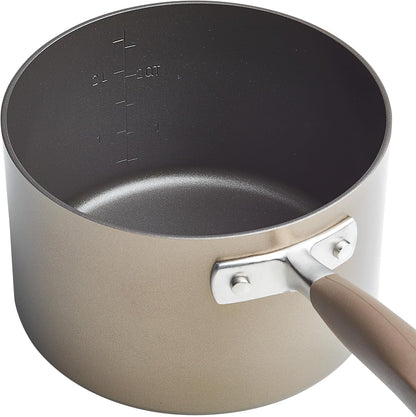 Advanced Home Hard Anodized Nonstick Cookware Set, Non Stick Pots and Pan Set, 9-Piece, Bronze11