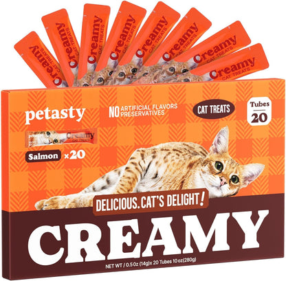 Lickable Cat Treats, Creamy Puree, Variety Pack, 48 Tubes, 0.5Oz | High Moisture Hydrating, Squeeze Tubes, Grain-Free, Omega Oils & Vitamin E, Skin & Coat Health, Digestive and Immune Support8