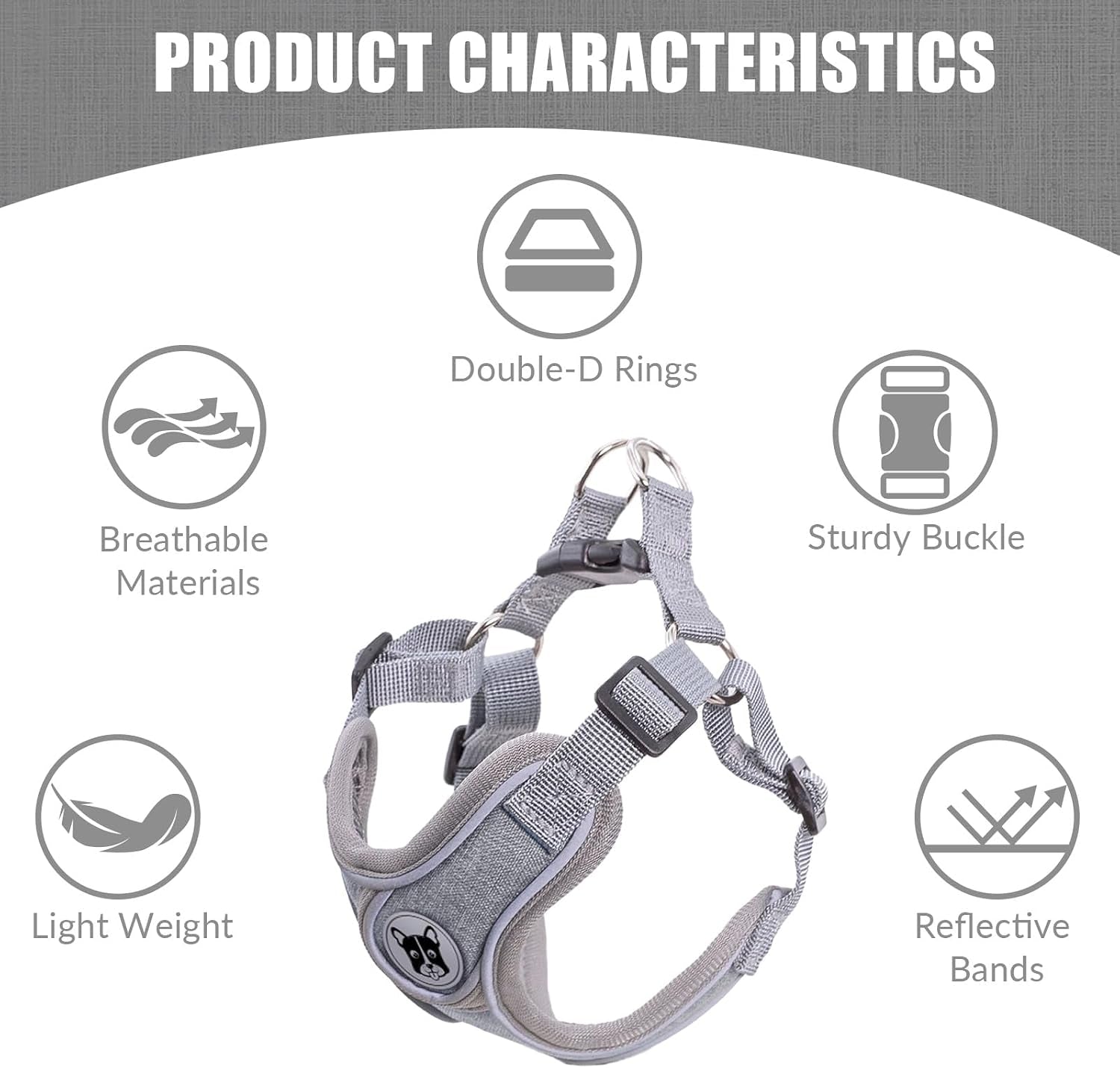 patas-lague-dog-harness-with-leash-set-for-small-medium-dogs-no-pull-no-choke-reflective-step-in-x-head-pet-harness-vest-with-poop-bags-and-dispenser-adjustable-and-padded-grey-small