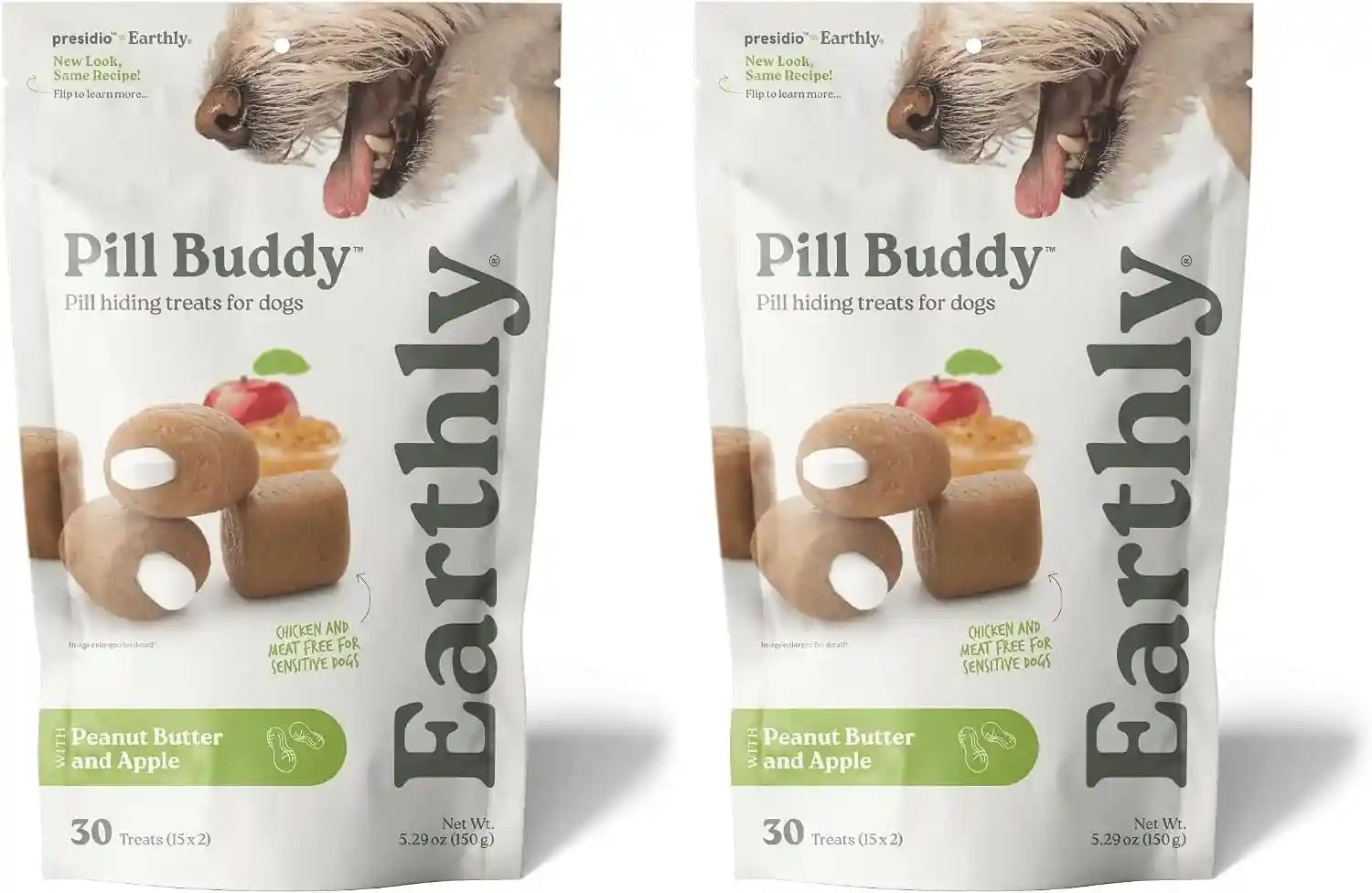 presidio-earthly-pill-buddy-naturals-pb-apple-recipe-pill-hiding-treats-for-dogs-make-a-perfect-pill-concealing-pocket-or-pouch-for-any-size-medication-30-servings