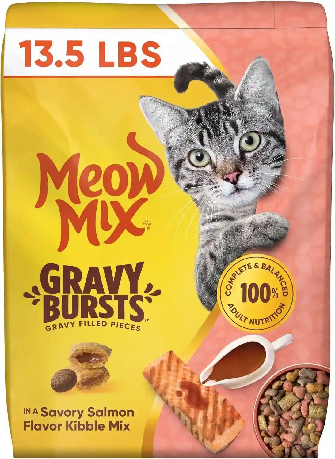meow-mix-gravy-bursts-dry-cat-food-3-lb-bag-crunchy-cat-kibble-gravy-filled-pieces-100-complete-balanced-nutrition-for-adult-cats-high-quality-protein