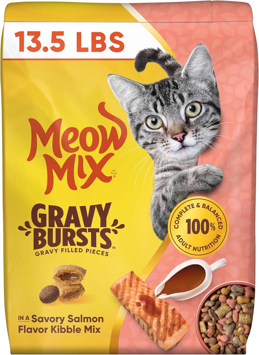 meow-mix-gravy-bursts-dry-cat-food-3-lb-bag-crunchy-cat-kibble-gravy-filled-pieces-100-complete-balanced-nutrition-for-adult-cats-high-quality-protein