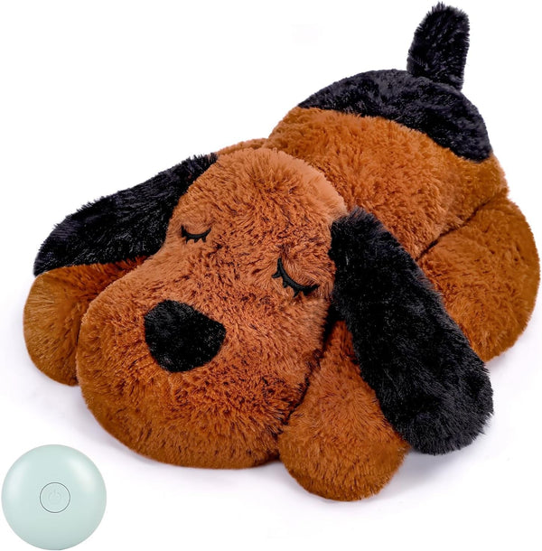 WEOK Heartbeat Puppy Toy, Comfort Cuddler Pillow, Dog Anxiety Relief Calming Aid,Heartbeat Stuffed Toy for Dogs,Puppy Heartbeat Toy Sleep Aid,Dog Heartbeat Toy for Pet11