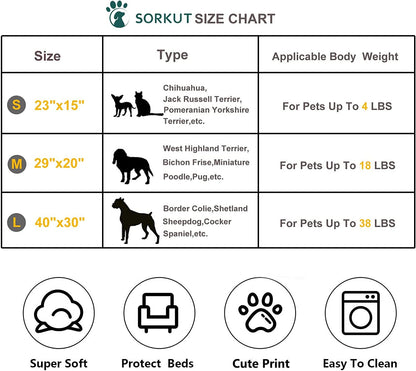 1 Pack 3 Puppy Blankets Super Soft Warm Sleep Mat Grey Cute Print Blanket Fluffy Fleece Pet Blanket Flannel Throw Dog Blankets for Small Dogs Puppy Dogs Fluffy Cats,Bone-Small(23"X15")6