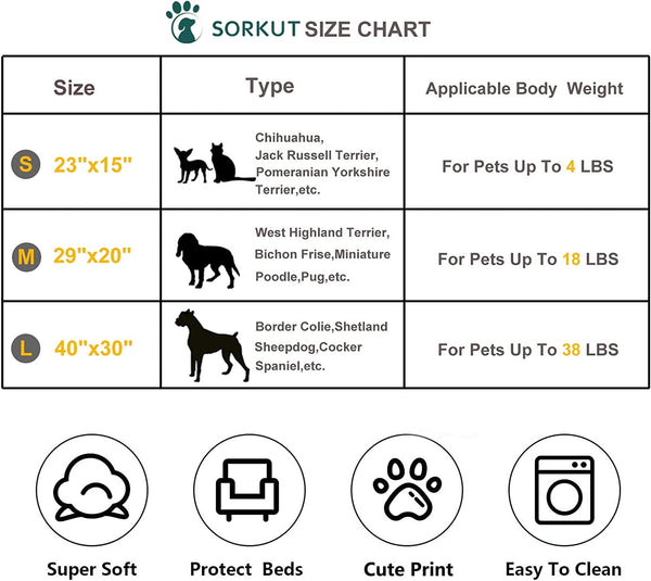 1 Pack 3 Puppy Blankets Super Soft Warm Sleep Mat Grey Cute Print Blanket Fluffy Fleece Pet Blanket Flannel Throw Dog Blankets for Small Dogs Puppy Dogs Fluffy Cats,Bone-Small(23"X15")6