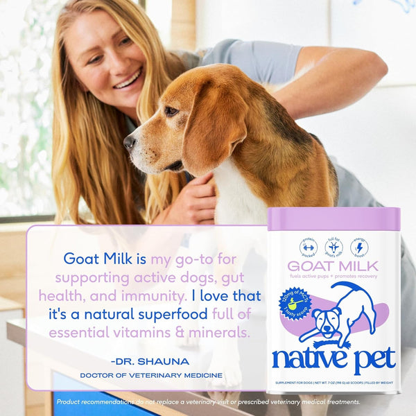 Native Pet Goat Milk Powder for Dogs (120 Scoops) & Pumpkin Powder for Dogs (60 Scoops) - Organic Goat Milk Food Topper for a Healthy Digestive System & Organic Pumpkin Fiber7