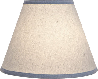 32196A Transitional Empire Shape Spider Construction Lamp Shade in Light Blue, 6" Top X 12" Bottom X 9" Slant Height2