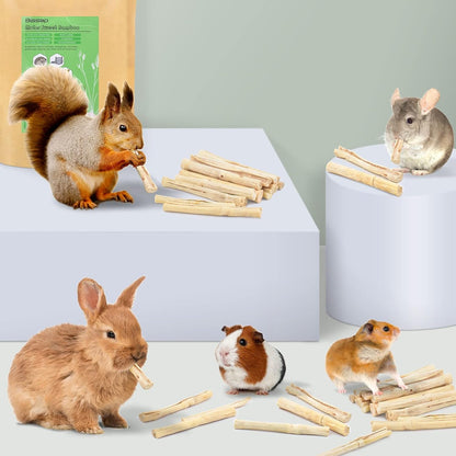 Bissap 250G/0.5Ib Sweet Bamboo Chew Sticks for Rabbits, Bunny Molar Treats Snack for Small Animals Hamster Chinchilla Guinea Pigs Rabbit Squirrel Natural Teeth Grinding Toys6