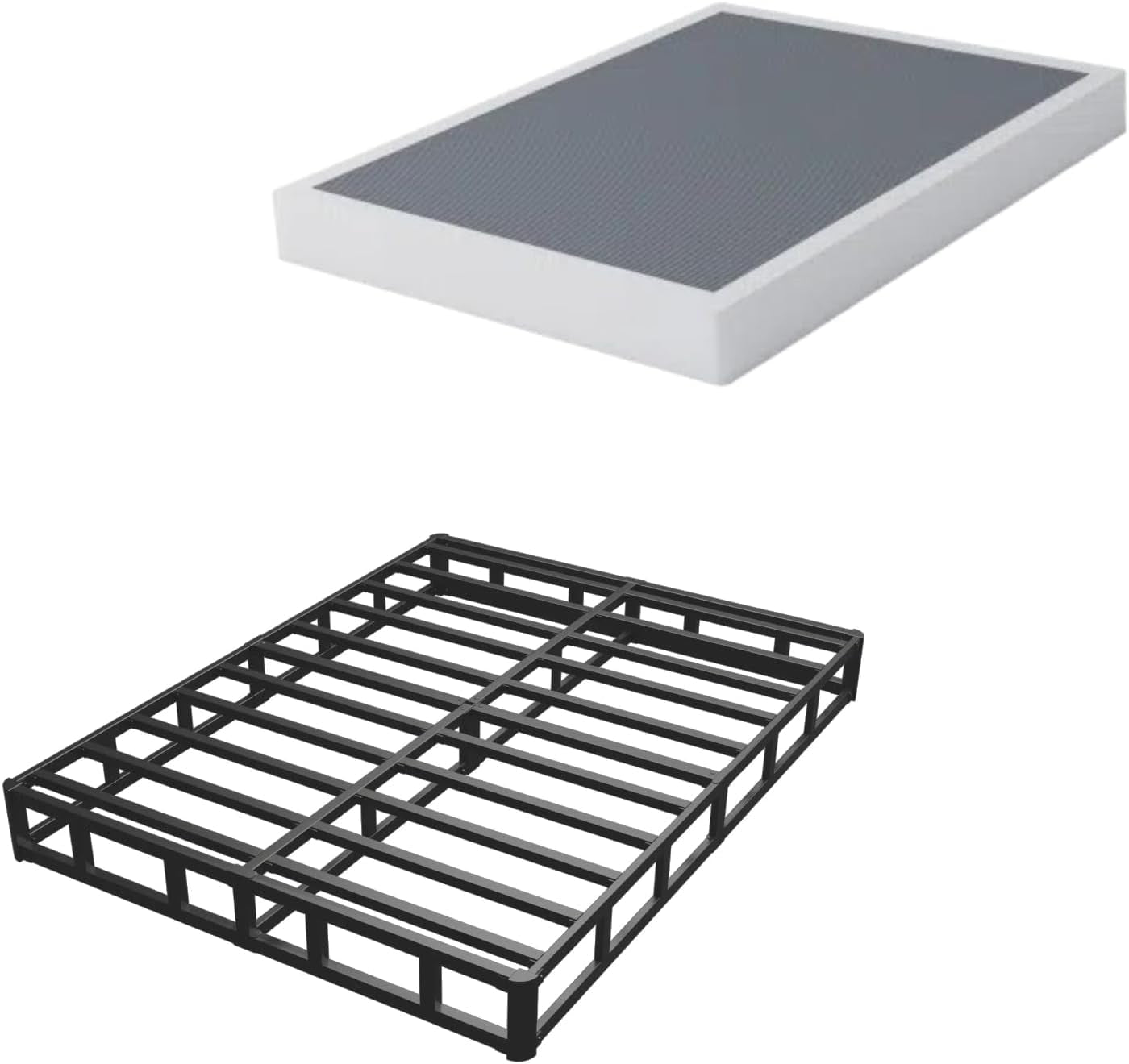 7-inch-box-spring-queen-mattress-foundation-with-easy-clean-cover-3000lbs-weight-capacity-heavy-duty-metal-non-slip-no-noise-easy-assembly