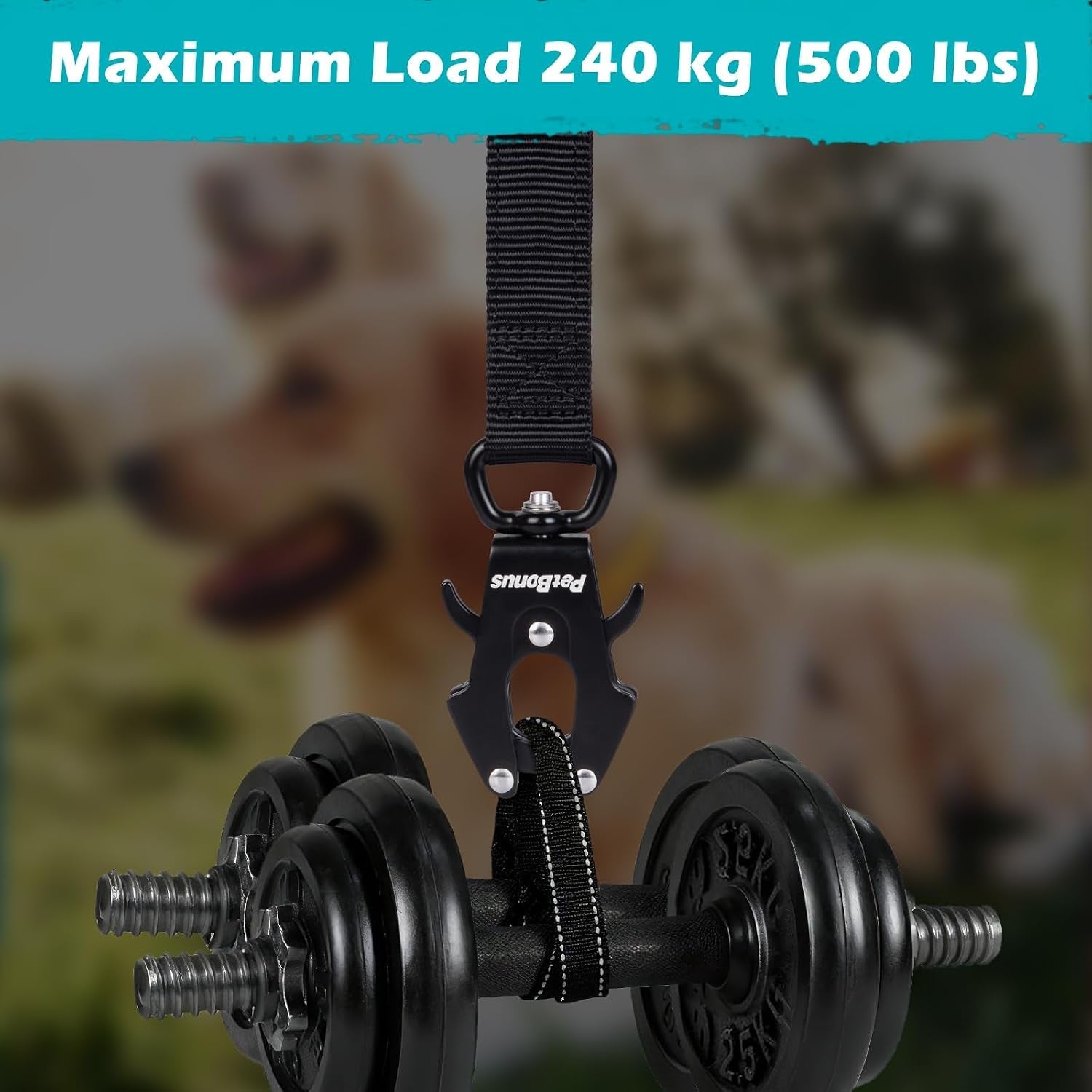 petbonus-2-pcs-frog-clip-dog-leash-clasp-quick-release-metal-carabiner-360-degree-swivel-heavy-duty-safety-clip-for-linking-pet-collar-dog-harness-secure-dog-lead-hook