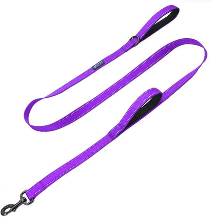 Max and Neo Double Handle Traffic Dog Leash - Reflective, Donates to Dog Rescue (Black, 6 FT)12