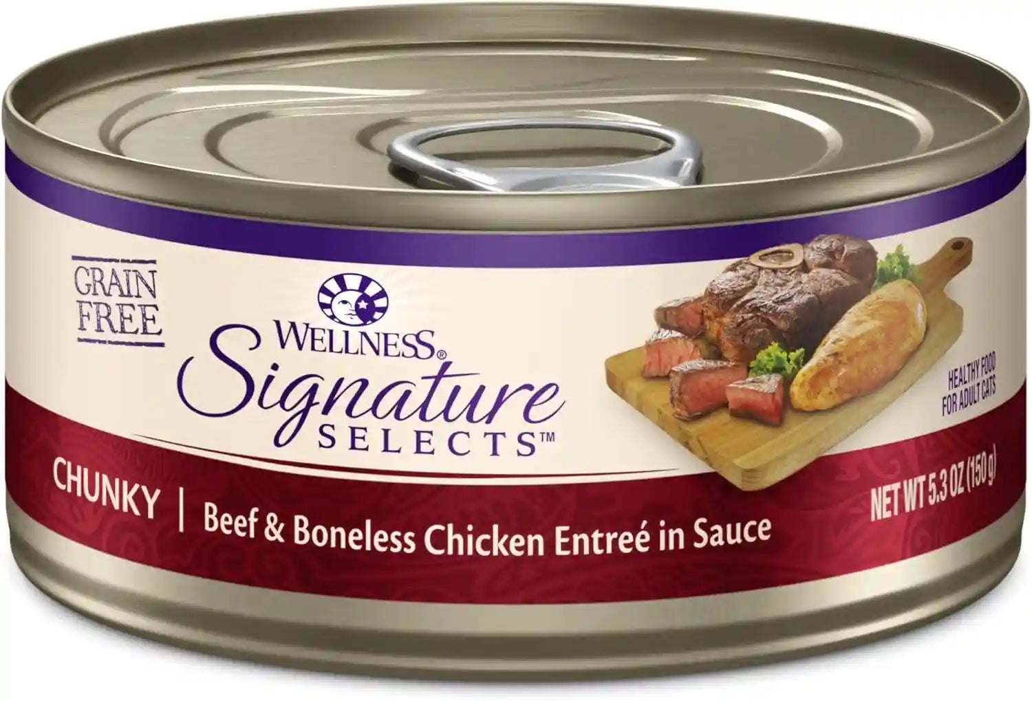 wellness-core-signature-selects-flaked-adult-canned-wet-cat-food-natural-protein-rich-grain-free-skipjack-tuna-and-wild-salmon-entree-recipe-2-8-oz-pack-of-12-cans