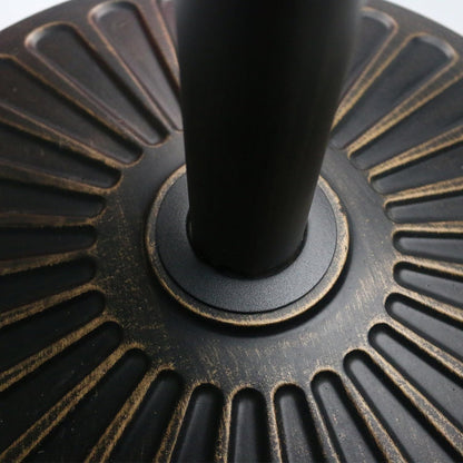 18" 30.2-Lb Heavy Duty round Patio Umbrella Base Antiqued Bronze | 30.2-Lb Resin Umbrella Base Keeps Patio Umbrellas Steady with an Elegant Bronze Finish, and 1.38"-1.8" Pole Fit4