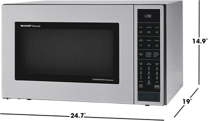 SMC1585KS Convection Countertop Microwave Oven with Removeable 15.4" Carousel Turntable, 1.5 Cubic Feet, 900 Watt, Sensor Cooking, Stainless Steel | 1.5 Cubic Feet, 900 Watt, Removeable 15.4" Carousel Turntable, Sensor Cooking9