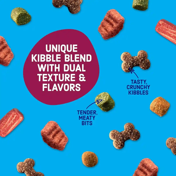 Kibbles 'N Bits Dry Dog Food, Savory Bacon & Steak Flavor for Adult Dogs 16 Lb. Bag6