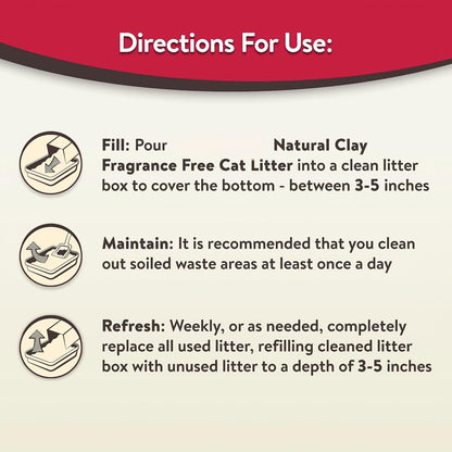 Non-Clumping Clay Cat Litter Unscented 11.34 Kg Bag | Unscented Formula, Non-Clumping, 25 Lb (11.34 Kg), Clay Litter, 1 Count4