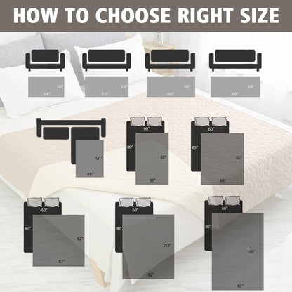 Ameritex Pet Bed Cover Dog Bed Blanket for Sofa and Furniture Waterproof New Pattern Design (30X70 Inch, Dark Grey)7