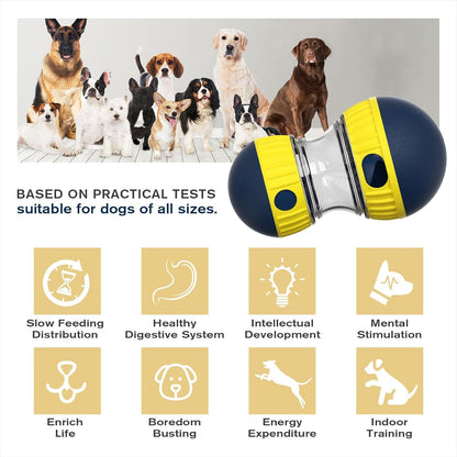 TLKNG Large Size Dog Enrichment Toy for Medium/Small Dogs Treat Dispenser Ball, Puppy Food Dispensing Toys & Puzzles Slow Feeder & Mental Stimulation,Ultimate Boredom Buster2