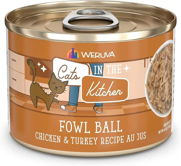 Weruva Cats in the Kitchen, Kitchen Cuties Variety Pack, Wet Cat Food, 3.2Oz Can (Pack of 12)19