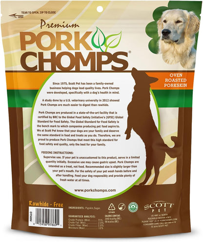 Pork Chomps Roasted Pork Skin Dog Chews, Ear Shapes, 10 Count7