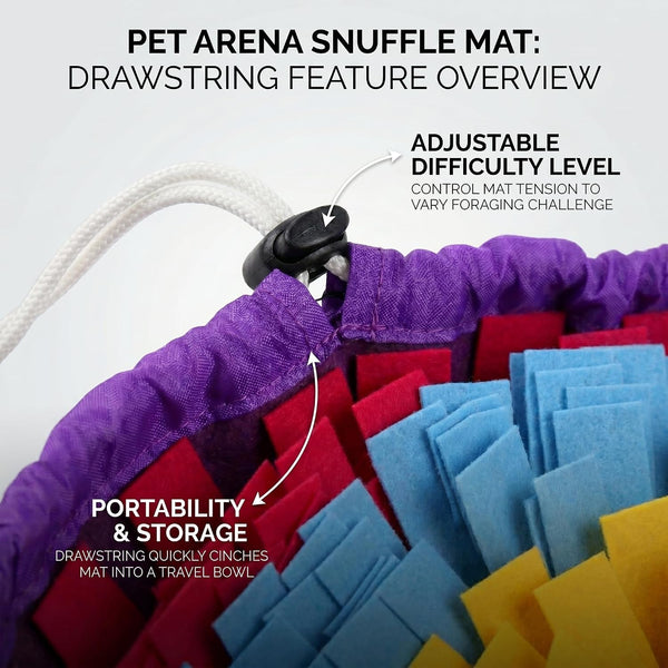 Snuffle Mat for Dogs, Multicolor Dog Enrichment Feeding Mat 19 Inch, Interactive Nose Work Sniff Mat for Dogs Puzzle Toy for Mental Stimulation, Slow Feeding and Anti-Boredom6
