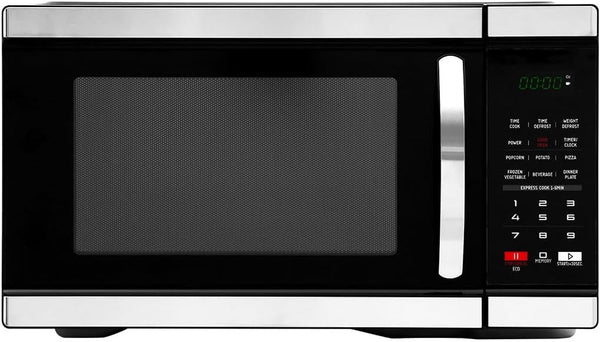 1.1 Cu.Ft Countertop Microwave Oven, 1000W Large Capacity Microwave with 10 Power Levels, 6 Auto Cooking Menus for Kitchens, Apartments, and Offices1