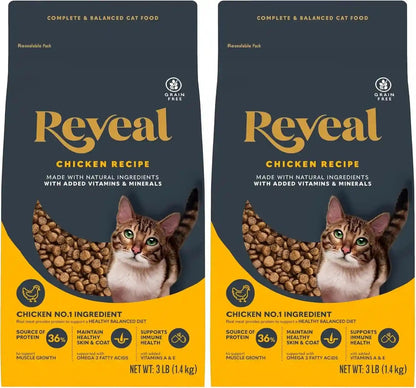 Reveal Whitefish Grain Free Complete Dry Cat Food 3 Lb Bag | High Quality Protein, Grain Free, Omega-3 Fatty Acids for Healthy Skin & Coat, Added Vitamins & Minerals, Complete & Balanced11