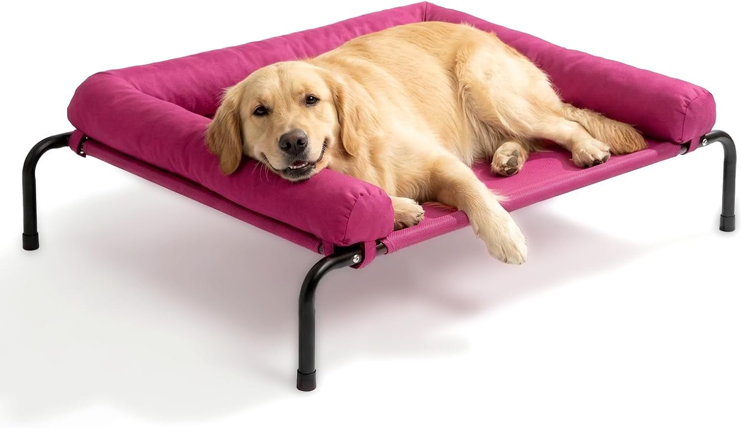 western-home-cooling-elevated-dog-bed-for-large-dogs-portable-indoor-outdoor-raised-dog-bed-with-breathable-mesh-chew-proof-pet-hammock-cots-with-removable-and-waterproof-bolsters