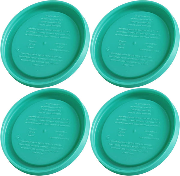 7202-PC (1-Cup) Green Food Storage Lid (4-Pack) - Made in USA | Bpa-Free Plastic | Spill-Reducing Closure | Lightweight Construction | Kitchen Organization2