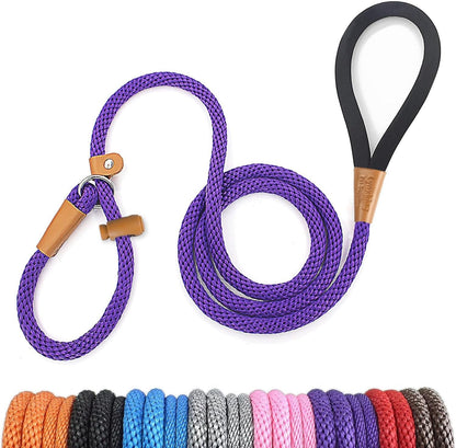 Lynxking Dog Leash Slip Lead 5 6 8 FT Dog Training Leash Strong Heavy Duty Rope No Pull Training Lead Leashes for Dogs9