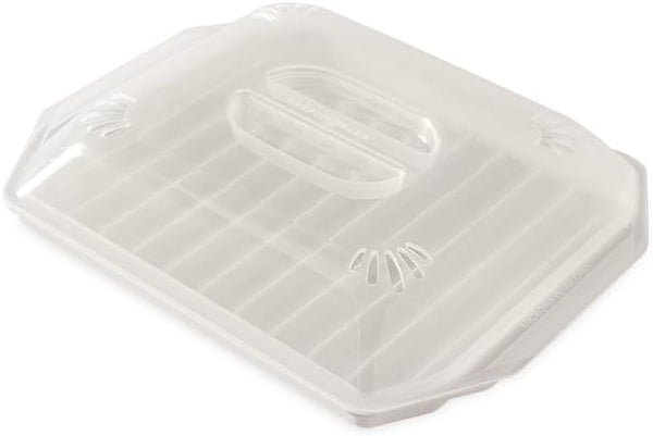 Bacon Rack with Lid, 10.25X8X2 Inches1