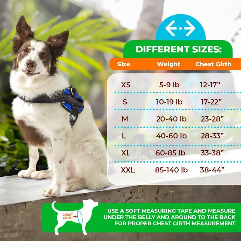 joyride-dog-harness-2-0-no-pull-blue-2-0-m-reflective-no-choke-quick-fit-vest-with-3-leash-clips-and-escape-resistant-design-for-easier-walks-and-training