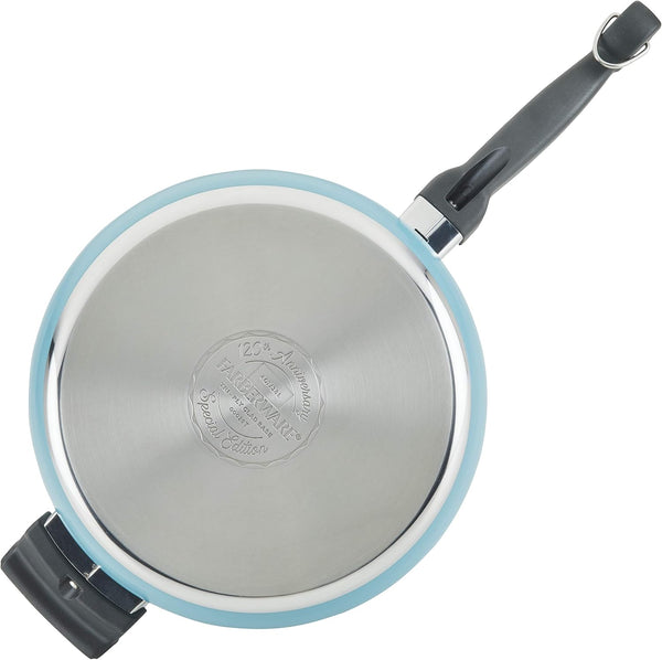 120 Limited Edition Stainless Steel Cookware Pots and Pans Set with Prestige Kitchen Tools, 10 Piece, Aqua Blue11