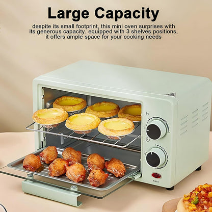 Multifunctional Countertop Convection Toaster Oven with Adjustable Temperature,For Home and Catering Breakfast Making (Red)2