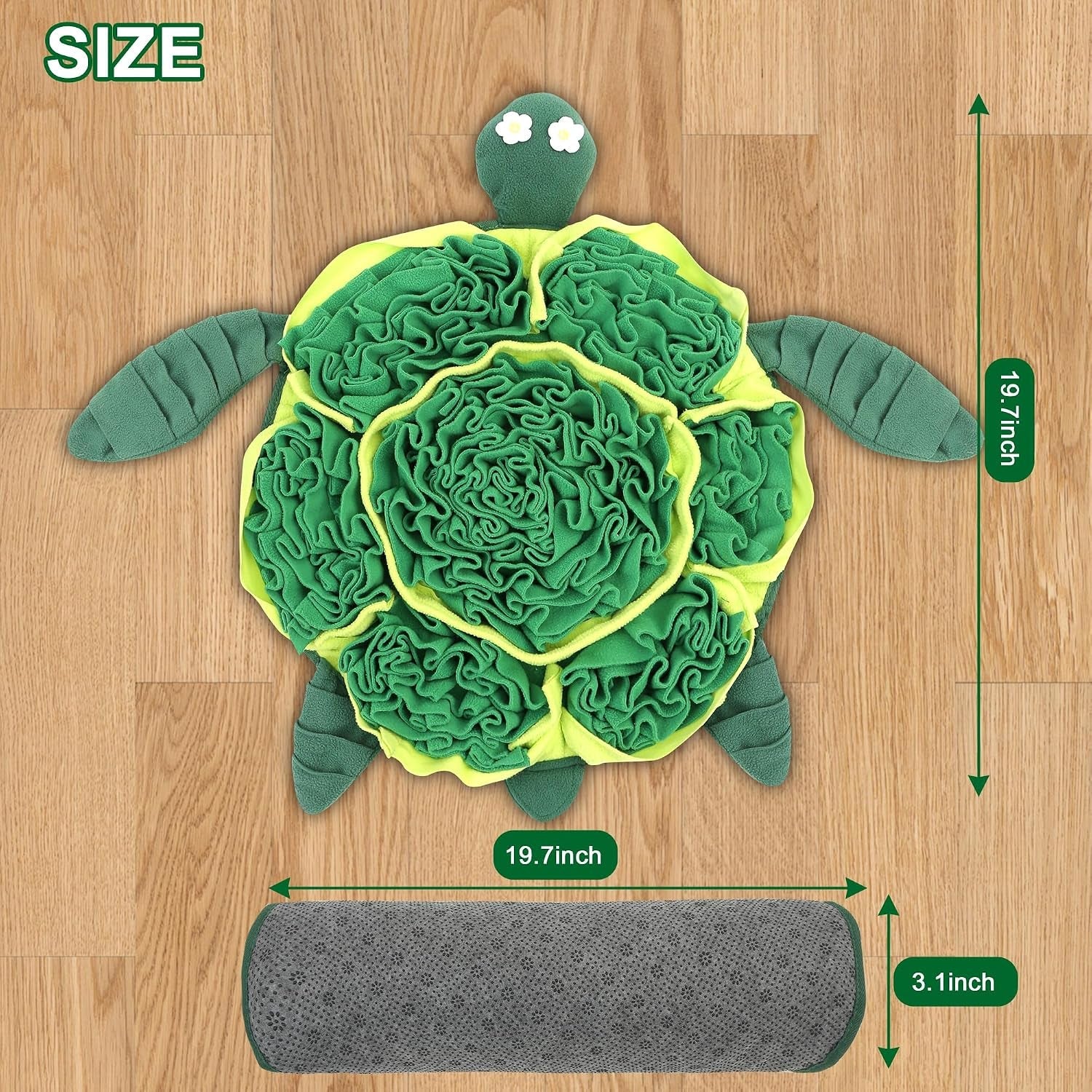 snuffle-mat-for-dogs-interactive-puzzle-feeding-game-for-stress-relief-foraging-skills-dog-toys-to-keep-them-busy-small-medium-large-dogs-turtle-design