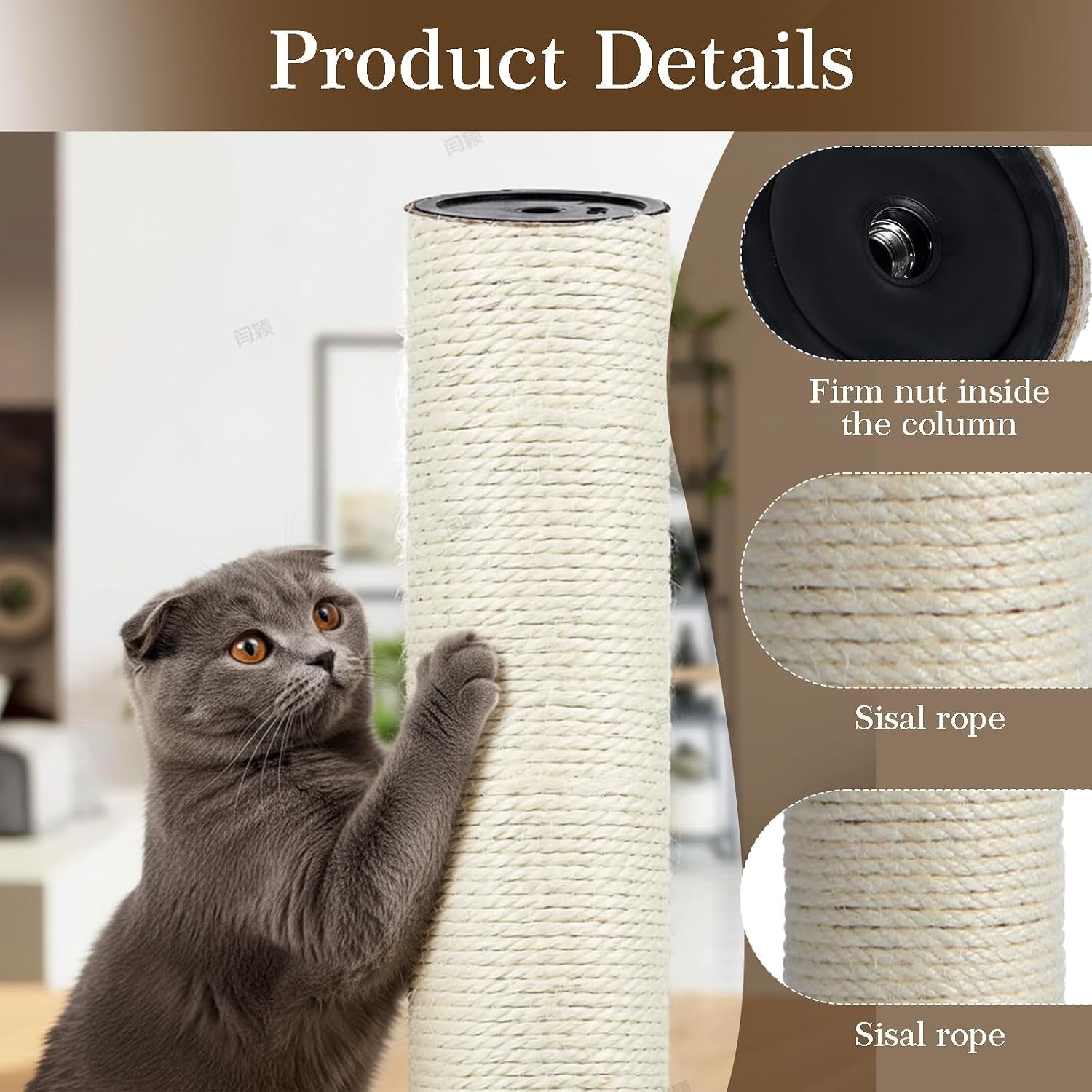 4-pcs-m8-15-7-x-2-75-inch-cat-scratching-post-replacement-sisal-pole-cat-tree-replacement-post-with-screws-refill-scratcher-posts-for-indoor-kitten-tree-tower-spare-cats-furniture-protector