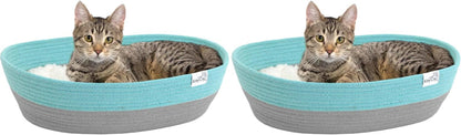Kitty City Cat Bed, Cotton, 14" W X 19" L X 5" H (Pack of 2)1