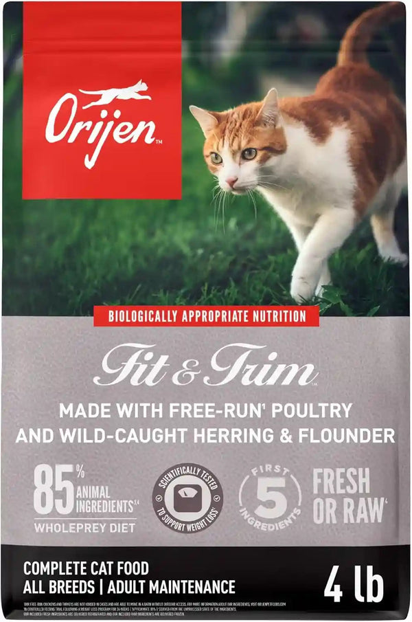 ORIJEN Grain Free WHOLEPREY Dry Cat Food Original Recipe 4Lb. Bag | 90% Animal Ingredients, Freeze Dried, Fresh or Raw Ingredients, High Protein, Heart Health, Free-Run Poultry13