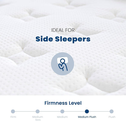 14 Inch Full Hybrid Mattress in a Box, Medium Plush | Gel Memory Foam & Zoned Pocket Springs, Pressure Relief & Back Support, Cool Sleep, Fiberglass-Free, 10-Year Limited Warranty6