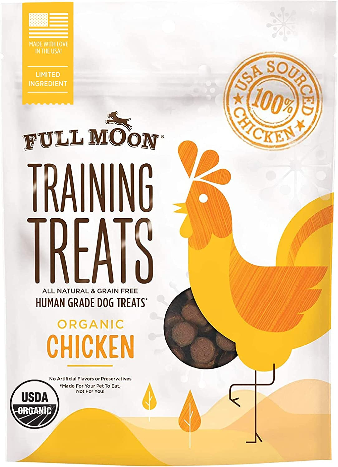 full-moon-usda-organic-chicken-training-treats-healthy-all-natural-dog-treats-human-grade-175-treats-6-ounce-pack-of-1-organic-chicken-human-grade-no-corn-no-wheat-no-soy-glycerin-free-made-in-the-usa