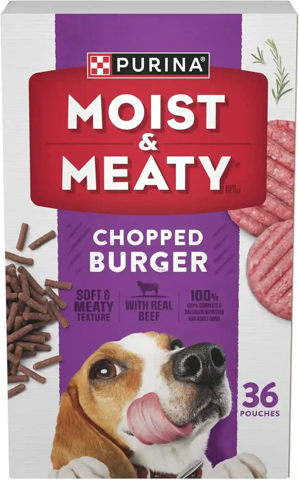 Purina Moist and Meaty Steak Flavor Soft Dog Food Pouches - 36 Ct. Pouch14
