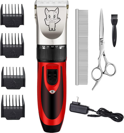 Highdas Dog Clippers for Grooming Low Noise, Cordless Electric Dog Grooming Kit Clippers Rechargeable, Quiet Dog Shaver, Pet Hair Trimmer Kit for Dogs & Cats (Gold)10
