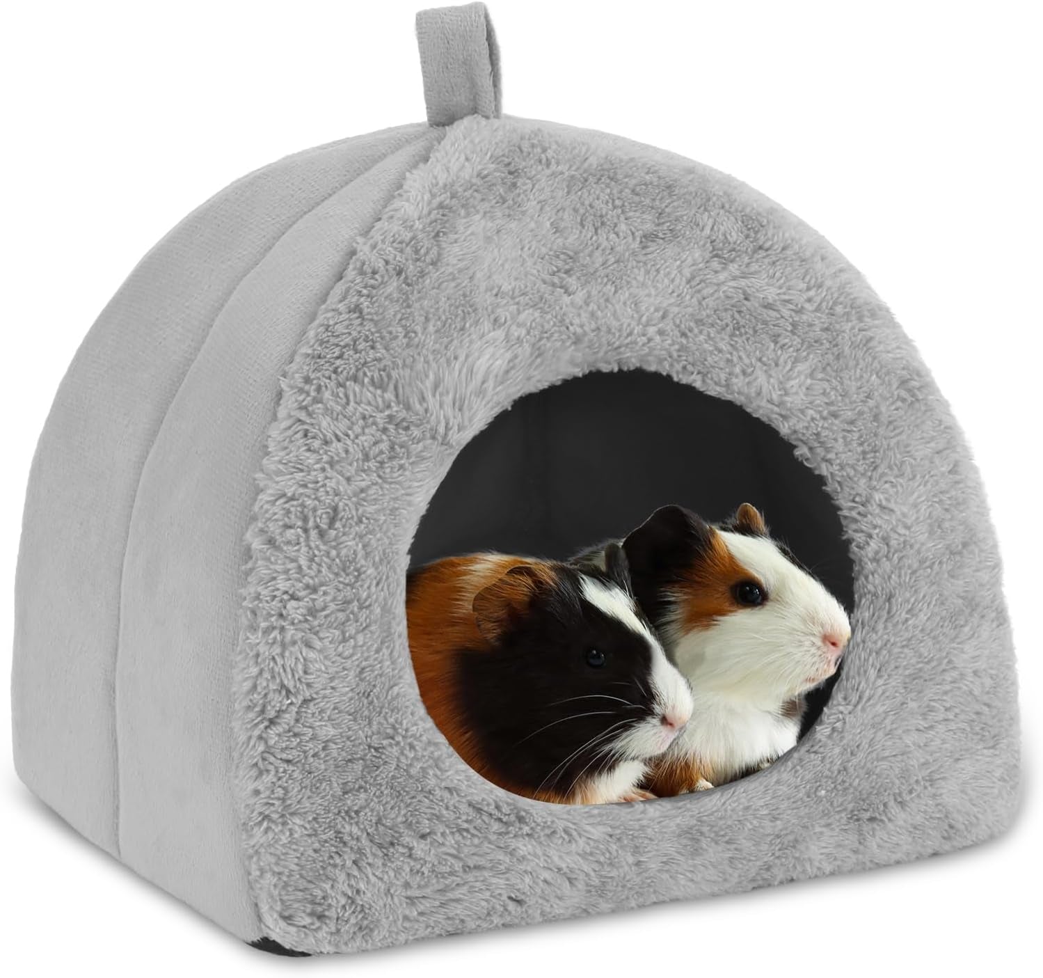 bwogue-guinea-pig-bed-hideout-washable-hamster-cave-for-small-animals-removable-cushion-for-cleaning-warm-fleece-nest-washable-bed-10-23-x-10-23-x-11-in-dwarf-rabbits-hedgehogs